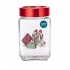 Classical Christmas jar with presents dec. and red lid, 700ml Classical Christmas jar with presents dec. and red lid, 700ml