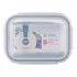 Rect.soda lime glass food container wtih pp lid 650 ml 17,6x13,1x6,4 cm Rect.soda lime glass food container wtih pp lid 650 ml 17,6x13,1x6,4 cm