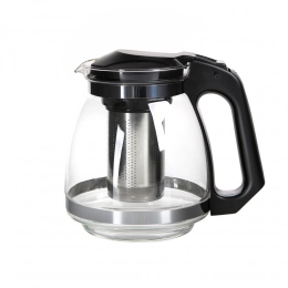 Black glass tea pot 1500ML with filter