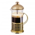 Glass French press in a steel basket, in gold color, 1000 ml Glass French press in a steel basket, in gold color, 1000 ml