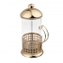 Glass French press in a steel basket, in gold color, 1000 ml Glass French press in a steel basket, in gold color, 1000 ml