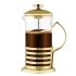 Glass French press in a steel basket, in gold color,1000 ml Glass French press in a steel basket, in gold color,1000 ml