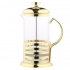 Glass French press in a steel basket, in gold color,1000 ml Glass French press in a steel basket, in gold color,1000 ml