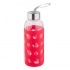 Glass bottle in a silicone cover 500 ml red Glass bottle in a silicone cover 500 ml red