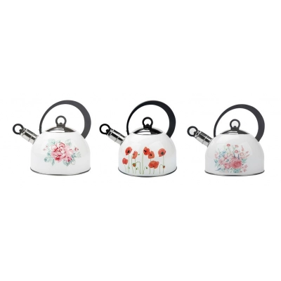 
                                                Stainless steel whistling kettle 2,5l mix dec.
                                                