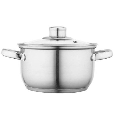 
                                            Fabio stainless steel casserole 16cm 1,9 L with lid
                                            