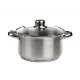 Fabio stainless steel casserole 18cm 2,6 L with lid