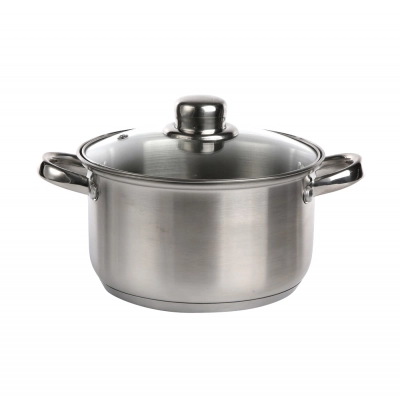 
                                            Fabio stainless steel casserole 18cm 2,6 L with lid
                                            