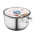 Кастрюля Fabio из нержавеющей стали диаметром 20 см на 3,6 л с крышкой Кастрюля Fabio из нержавеющей стали диаметром 20 см на 3,6 л с крышкой