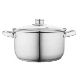 Fabio stainless steel casserole 22cm 4,7 L with lid