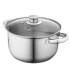 Кастрюля Fabio из нержавеющей стали диаметром 22 см на 4,7 л с крышкой Кастрюля Fabio из нержавеющей стали диаметром 22 см на 4,7 л с крышкой