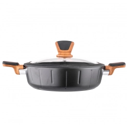 Valdinox Initio shallow casserole 26 cm with glass lid 3,2 L N/N BZ