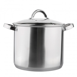 Fabio stainless steel stock pot 22 cm with lid 7 L