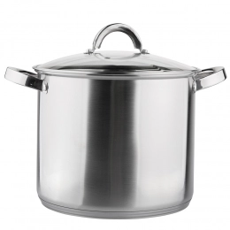 Fabio stainless steel stock pot 24 cm with lid 8,5 L