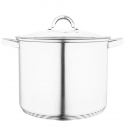 Fabio stainless steel stock pot 30 cm with lid 15 L