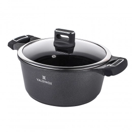Valdinox Strong casserole 20cm with glass lid 2,4l.