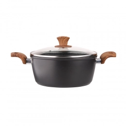 Valdinox Impact casserole 24 cm with glass lid 4 L BZ