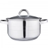 Remo stainless steel pot 4,7 L dia. 22 cm height 12,5 cm with lid Remo stainless steel pot 4,7 L dia. 22 cm height 12,5 cm with lid