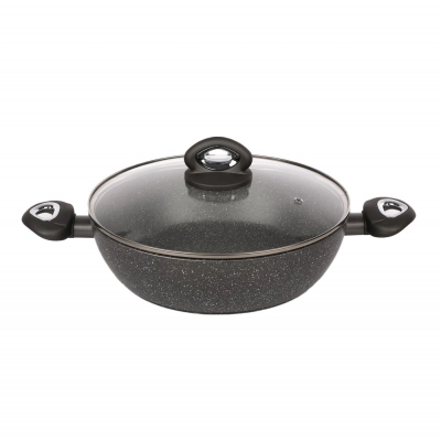 
                                            Valdinox Rock deep frypan 28cm with cover 3,5 l.
                                            