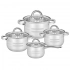 Remo 8pcs stainless steel cookware set