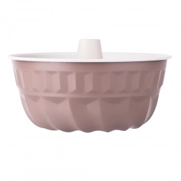 Round baking mould non-stick with a tube caffe creme