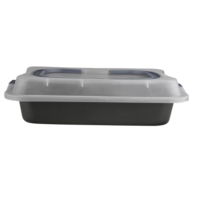 
                                                Rectangular cakepan 36,3 x 24,5 x h5,5cm with plastic cover
                                                