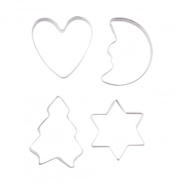 Cookie cutters Christmas set of 4 pcs
