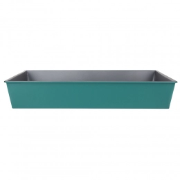Baking pan, 36x24.5xH6 cm, green