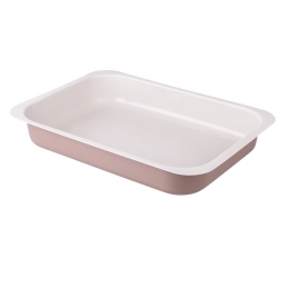 Bake&roast pan non-stick 36x26cm caffe creme