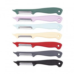 Oblong vegetable peeler with curvy blade 4,5 cm