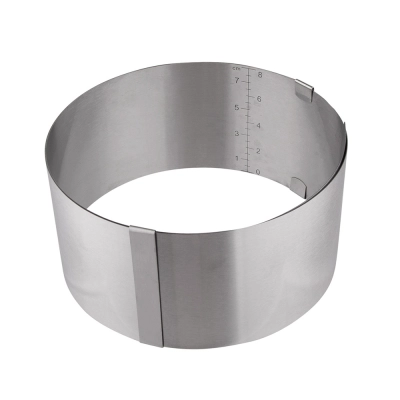 
                                                Expandable cake mold 16x16x8,5 cm
                                                