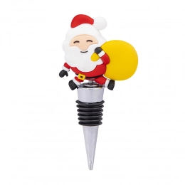 Wine stopper Santa Claus, 11,5x3,5x1,8 cm