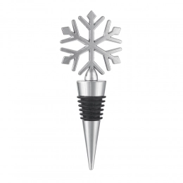 Wine stopper snowflake 11,5x4,5x2 cm, silver