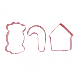 Set of 3 stainless steel Christmas Sweets cutters