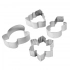 Set of 4 stainless steel cutters, Christmas mix I Set of 4 stainless steel cutters, Christmas mix I