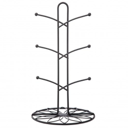 Black cup hanger 18x33 cm, flower design