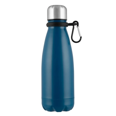 
                                                Stainless bottle with a carabiner 350 ml navy blue
                                                