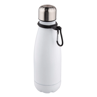 
                                                Stainless bottle with a carabiner 350 ml navy white
                                                