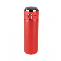 Red vacuum flask with led 420 ml