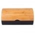 Black steel bread bin with bamboo lid 37,7x24,3x20,4 cm Black steel bread bin with bamboo lid 37,7x24,3x20,4 cm