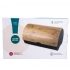 Black steel bread bin with bamboo lid 37,7x24,3x20,4 cm Black steel bread bin with bamboo lid 37,7x24,3x20,4 cm