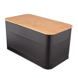 Black bread box 33,5x19x17 cm
