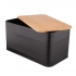Black bread box 33,5x19x17 cm