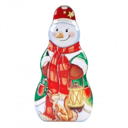 Snowman tin box 13x23x6 cm