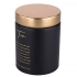 Black canister with golder lid tea design 11x11x15 cm Black canister with golder lid tea design 11x11x15 cm