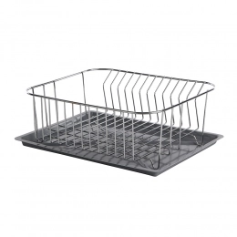 standing dish drainer chrome