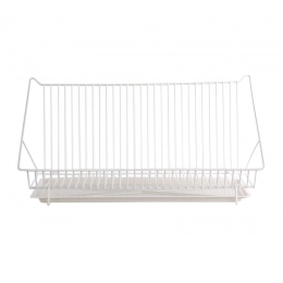 1 tier dish dryer 55cm with drainer white