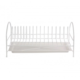 1 tier dish dryer 40cm with drainer white