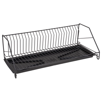 
                                            1-level dish drainer 50cm black with a tray
                                            