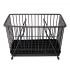 Rectangular black cutlery drain 19x9x14cm
